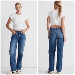 Madewell Low-Slung Straight Jeans in Palmina WashRigid 25